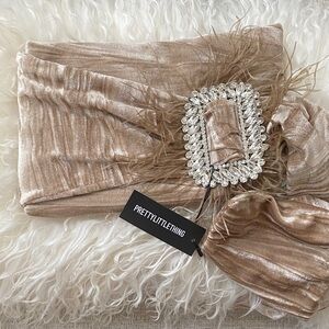 PrettyLittleThing Velvet Clutch NWT!